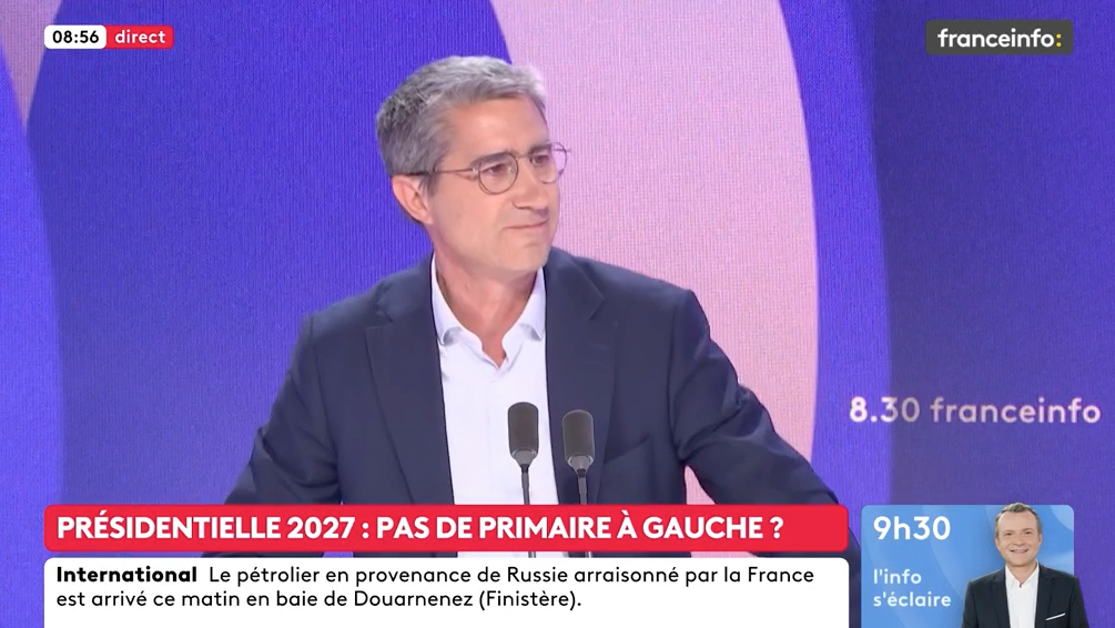 Présidentielles 2027 : François Ruffin invité du 8:30 de France Info